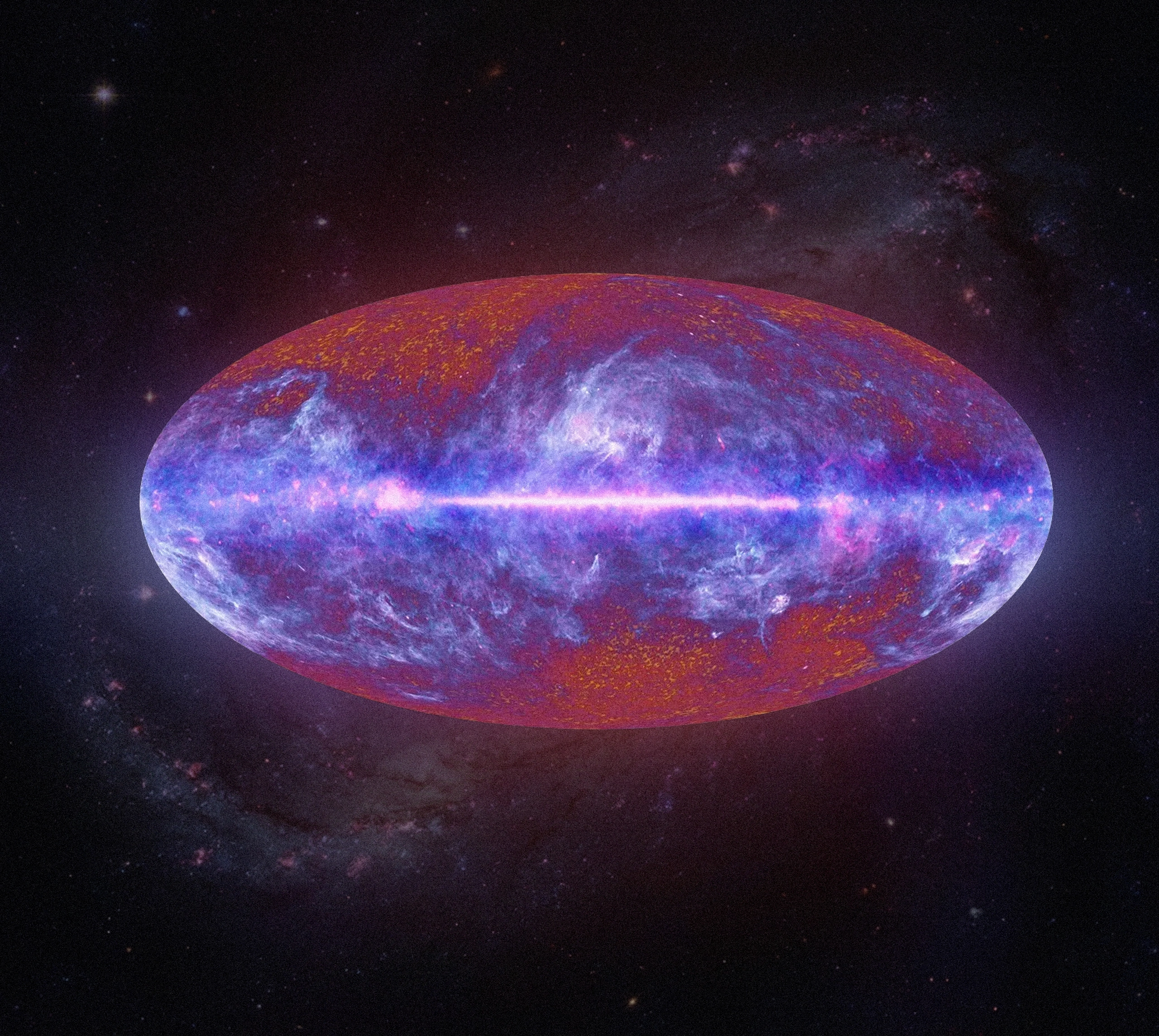 Cosmic microwave background all-sky map